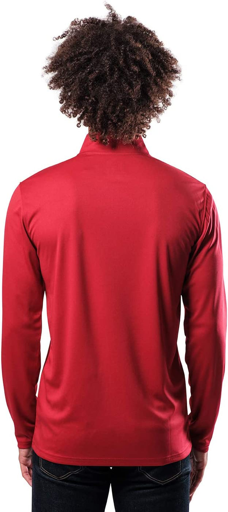 Men'S NBA Quarter Zip Long Sleeve Pullover T-Shirt