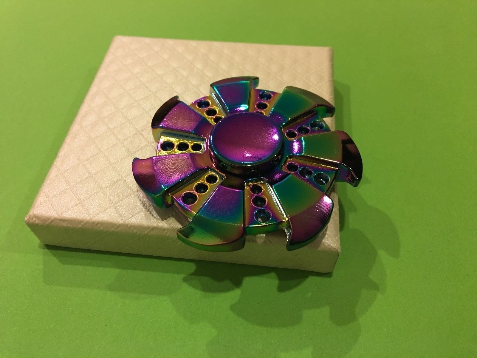 Kids Adult Toy Hand Fidget Spinner High Speed Focus Fun, Metal in Box, Good Gift