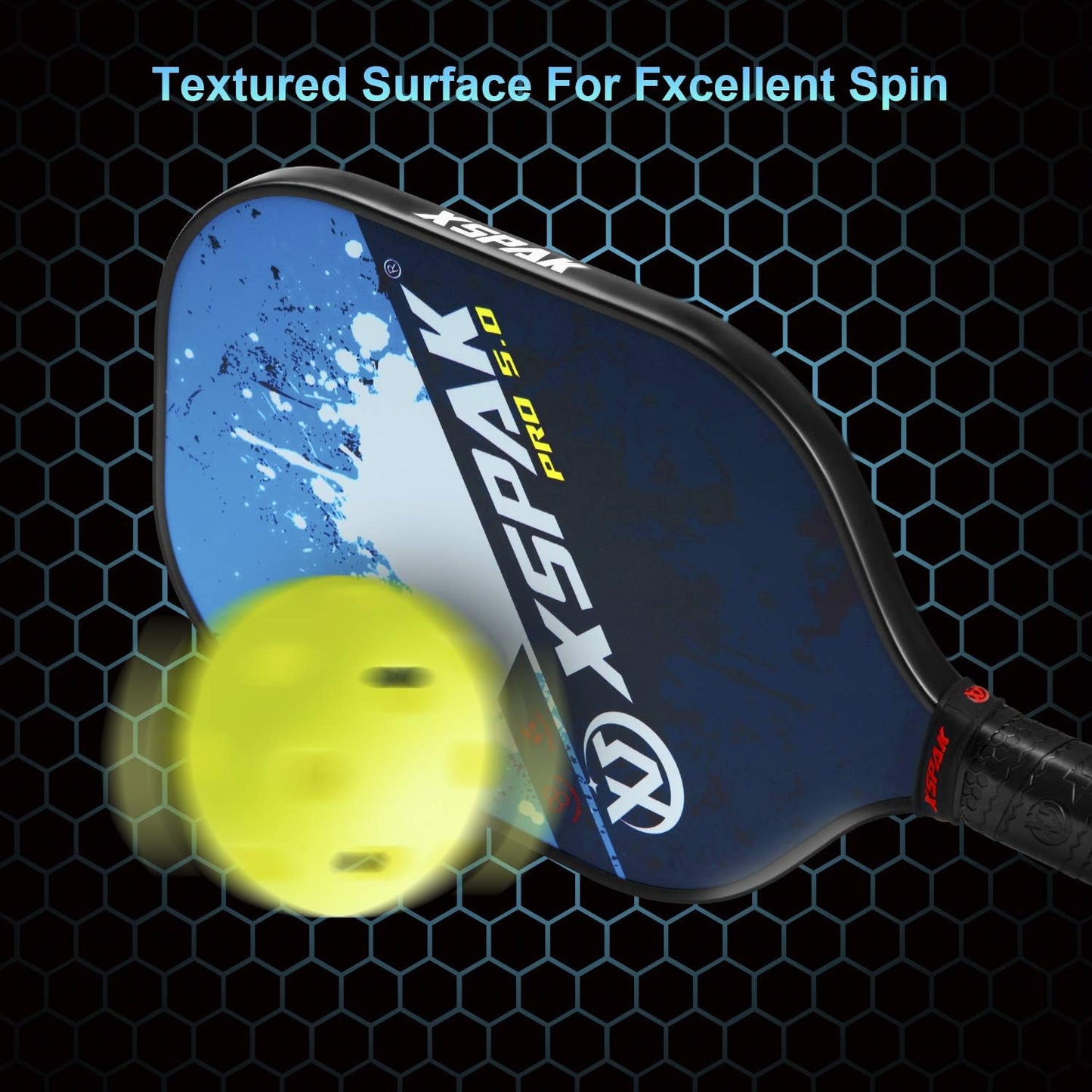 Upgrade Pickleball Paddles Set of 2,Pickleball Set Lightweight Pickleball Racket,Polymer Honeycomb Core,Soft Cushion Grips, 1 Bag,2 Pickleball Paddles and 4 Balls for Indoor & Outdoors